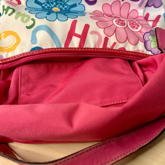 Coach Poppy Daisy Floral Graffiti Shoulder Bag Y2K - Picture 9 of 10